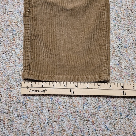 LL Bean Pants Mens 36x30 Brown Corduroy Standard Fit Trousers Hiking Outdoor - Picture 5 of 11